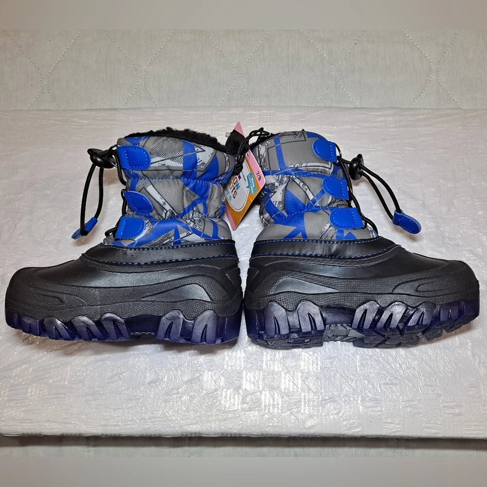 Members Mark Kid's Snow Boots Size 7/8 Blue/Black -10° Rating 
